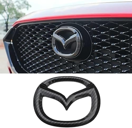 Auto Emblem Aufkleber für Mazda MX-5 2015-2023, Abzeichen Logo, Buchstaben Wort Emblem-Aufkleber Auto Sticker Body Logo Abzeichen Dekoration Aufkleber Zubehör,A Carbon Fiber von HBANMK