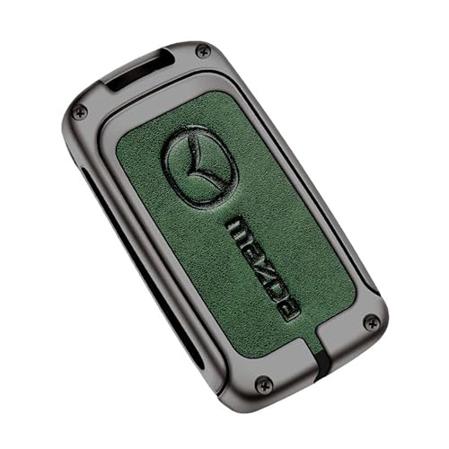 Autoschlüssel Hülle für Mazda 3 Axela 2.0L/1.5L 2014-2021, Schlüsselhülle Schlüsselcover Schutz Schlüssel Gehäuse, Stoßfest Kratzfest Auto Schlüsselgehäuse Schlüsselanhänger,C Green von HBANMK