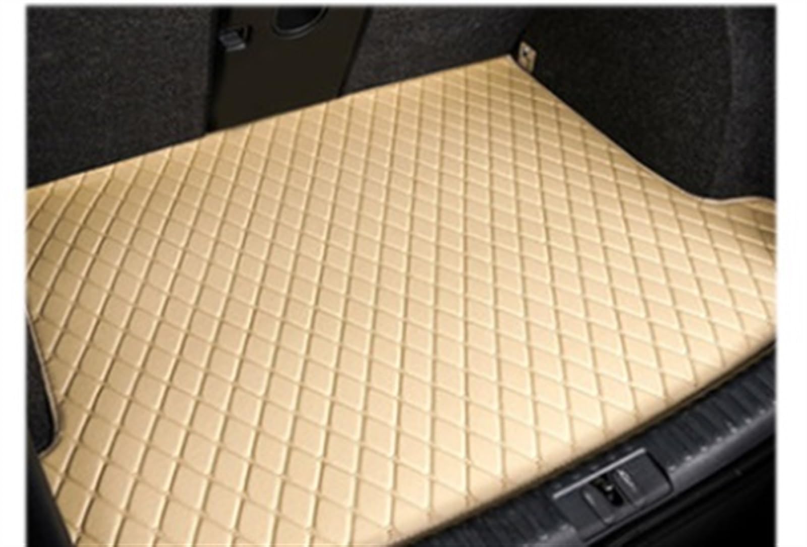 HBIS Kofferraumwanne Kompatibel Mit Hyundai Für Tucson TL 2015 2016 2017 2018 2019 Kofferraum-Kofferraummatte Liner Pad Liner Bodenschutz Fahrzeugteppich-Zubehör(Beige,Size2) von HBIS