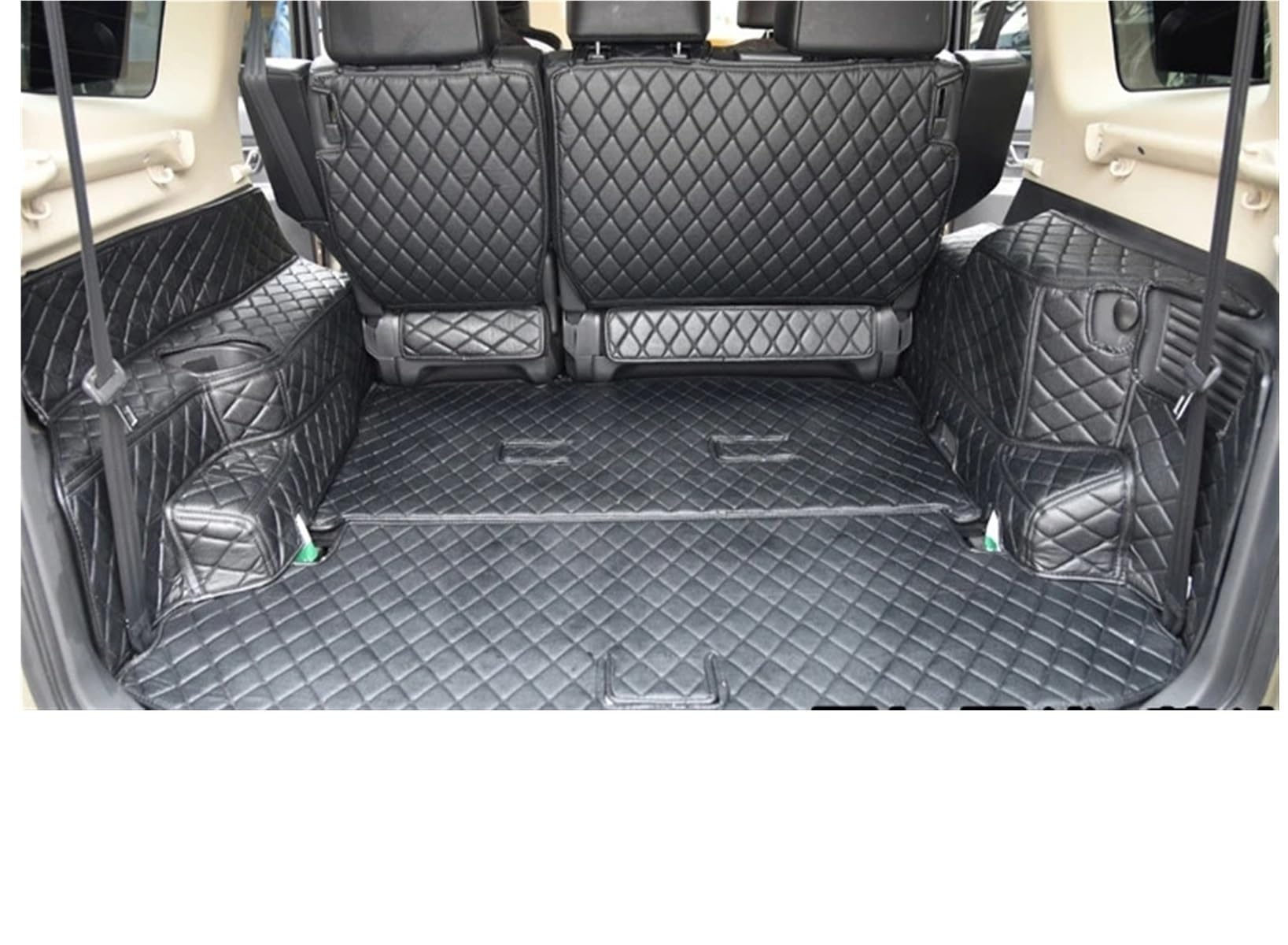 HBIS Kofferraumwanne Kompatibel Mit Mitsubishi Für Pajero 7seats 2007 Kofferraummatten, Kofferraummatte, Kofferraummatte, Bodenschutz, Fahrzeugteppich-Zubehör(Black) von HBIS