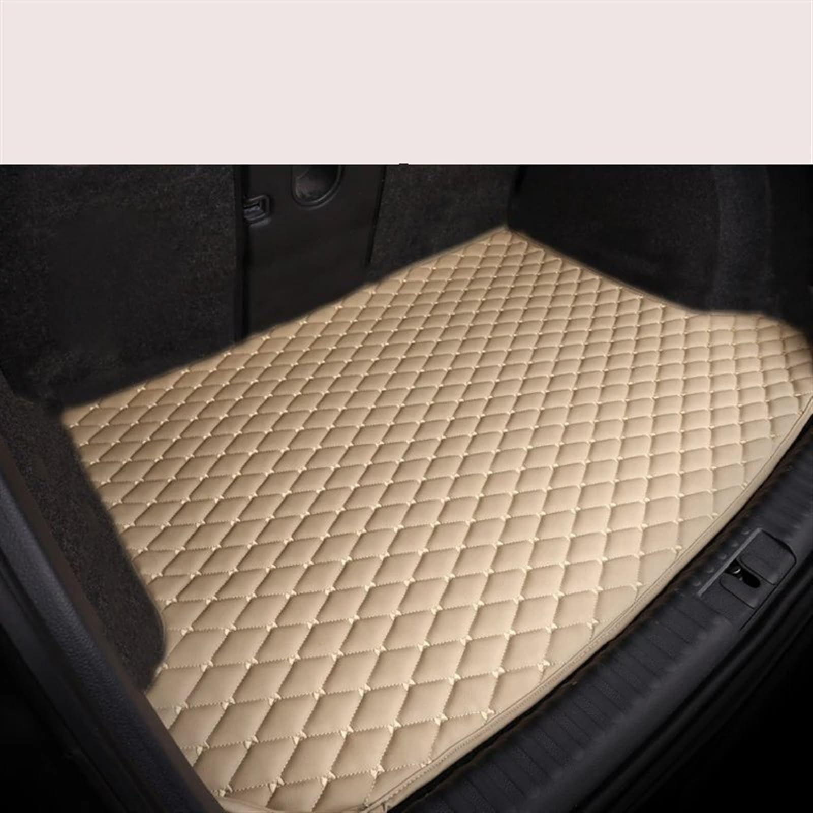 HBIS Kofferraumwanne Kompatibel Mit Porsche Für Macan 2014 2015 2016 2017 2018 2019 2020 2021 2022 Liner Teppich Innenteile Zubehör Abdeckung Kofferraummatte(Beige) von HBIS