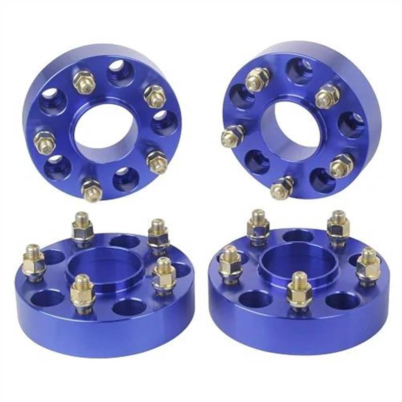 HBIS Kompatibel Mit Jeep Für Commander XK 2005 2006 2007 2008 2009 2010, 4 Stück 5x5 (5x127) 71,5 Mm 1/2-20 Hubcentric-Distanzstück-Kit Für Schmiederäder Auto-Rad-Distanzscheiben(Blue) von HBIS