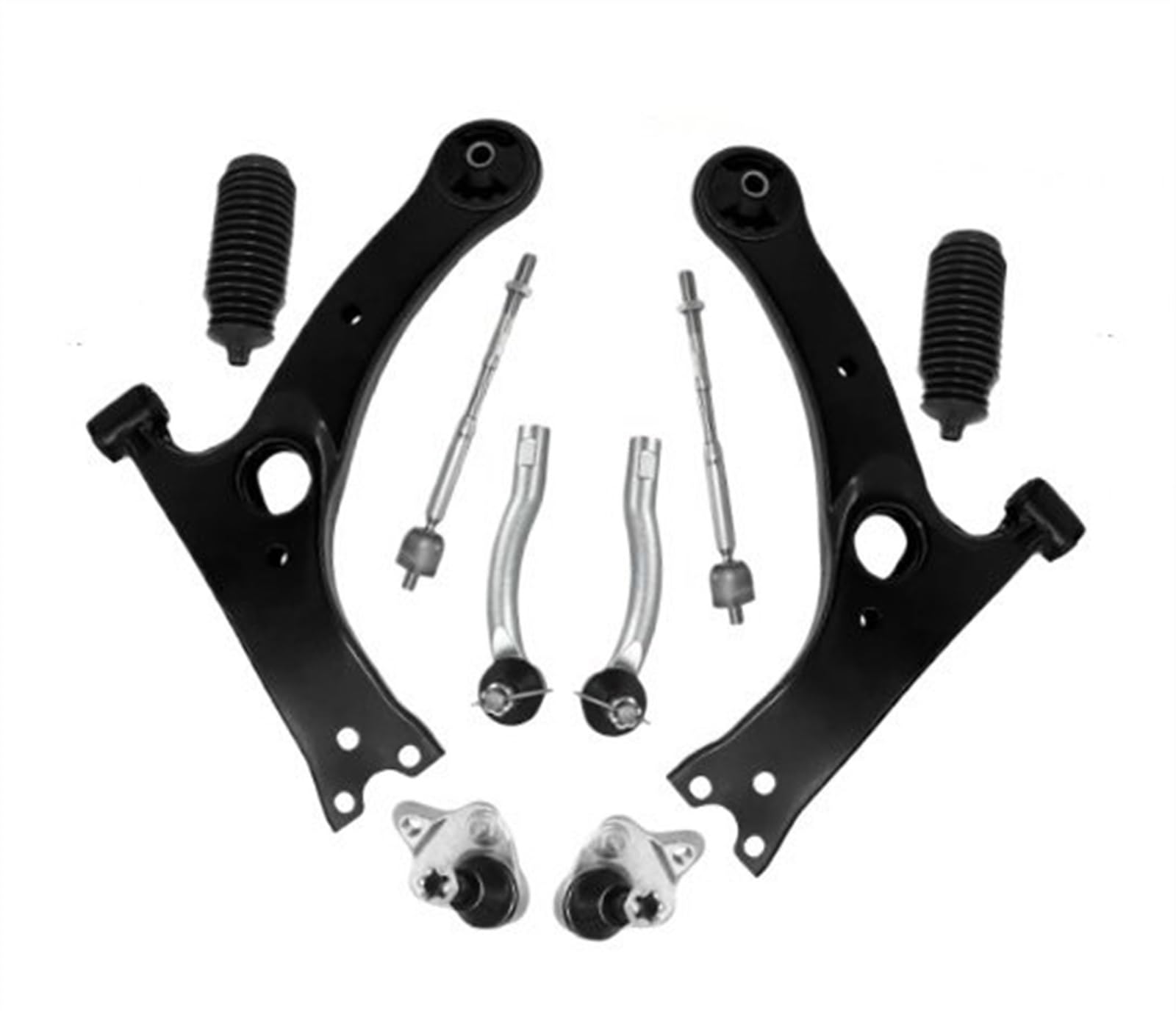 HBIS Kompatibel Mit Toyota Für Corolla 2003 2004 2005 2006 2007 2008 4504709080 Front Lower Arm Spurstange Boot Wishbone Rad Suspension Kit Querlenker Auto von HBIS