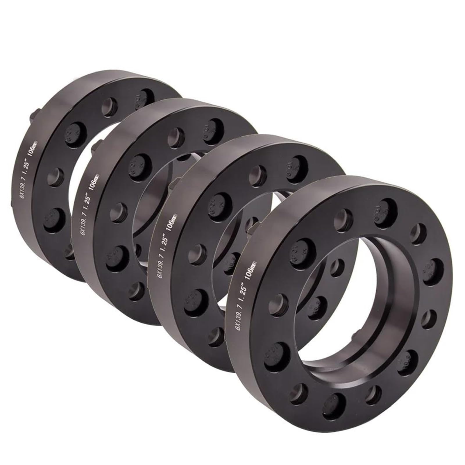 HBIS Kompatibel Mit Toyota Für Sequoia 2001–2005 2006 2007 Für 4Runner Spurverbreiterungsadapter 32 Mm 1,25 Zoll 6 X 139,7 Nabenzentrierter M12 X 1,5 Mm Spurverbreiterung Auto-Rad-Distanzscheiben von HBIS