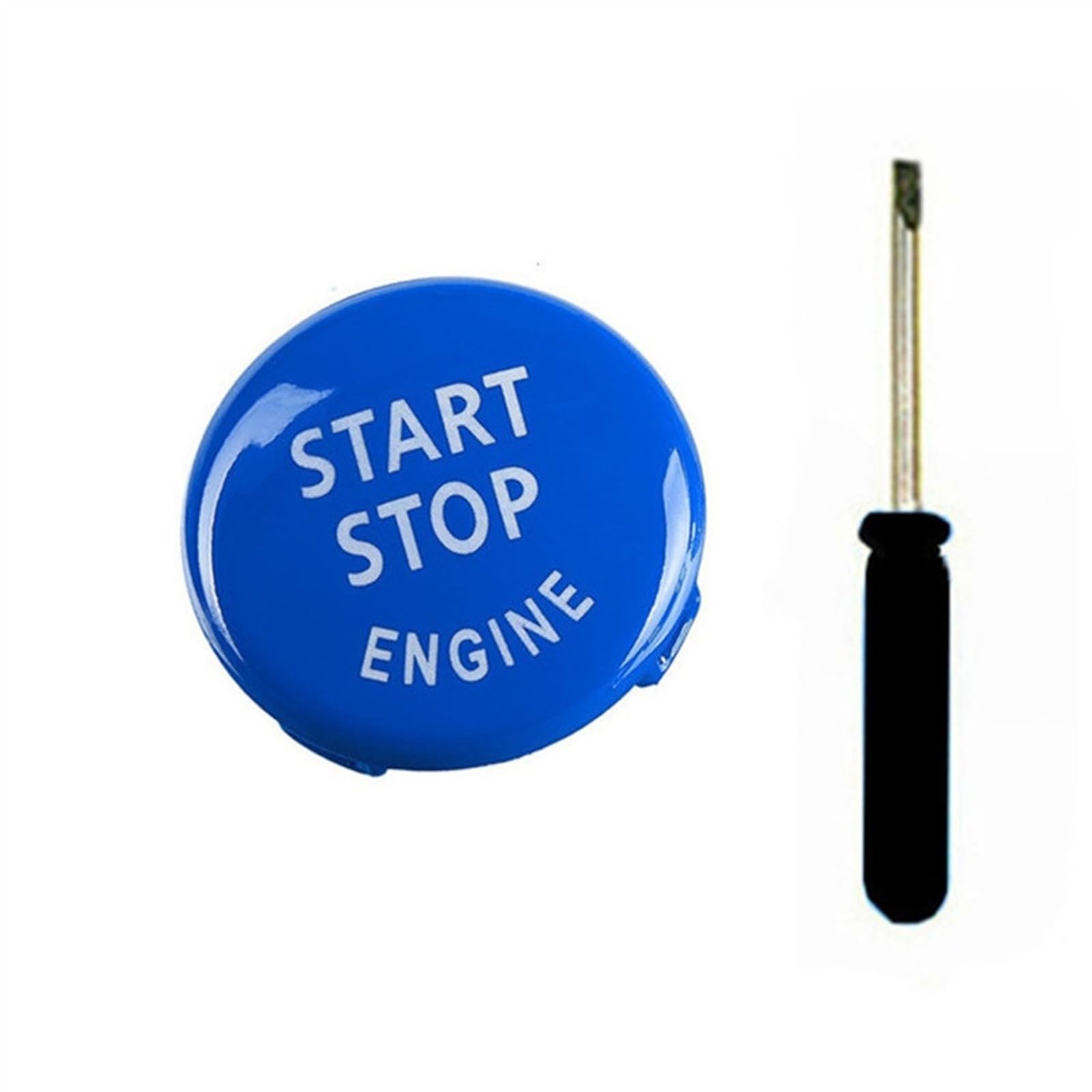 HBIS Kompatibel mit X1 X5 E70 X6 E71 Z4 E89 für E90 E91 E60 Autozubehör Auto Motor Start Stop Schalter Taste Abdeckung ersetzen Automodifikation(B) von HBIS