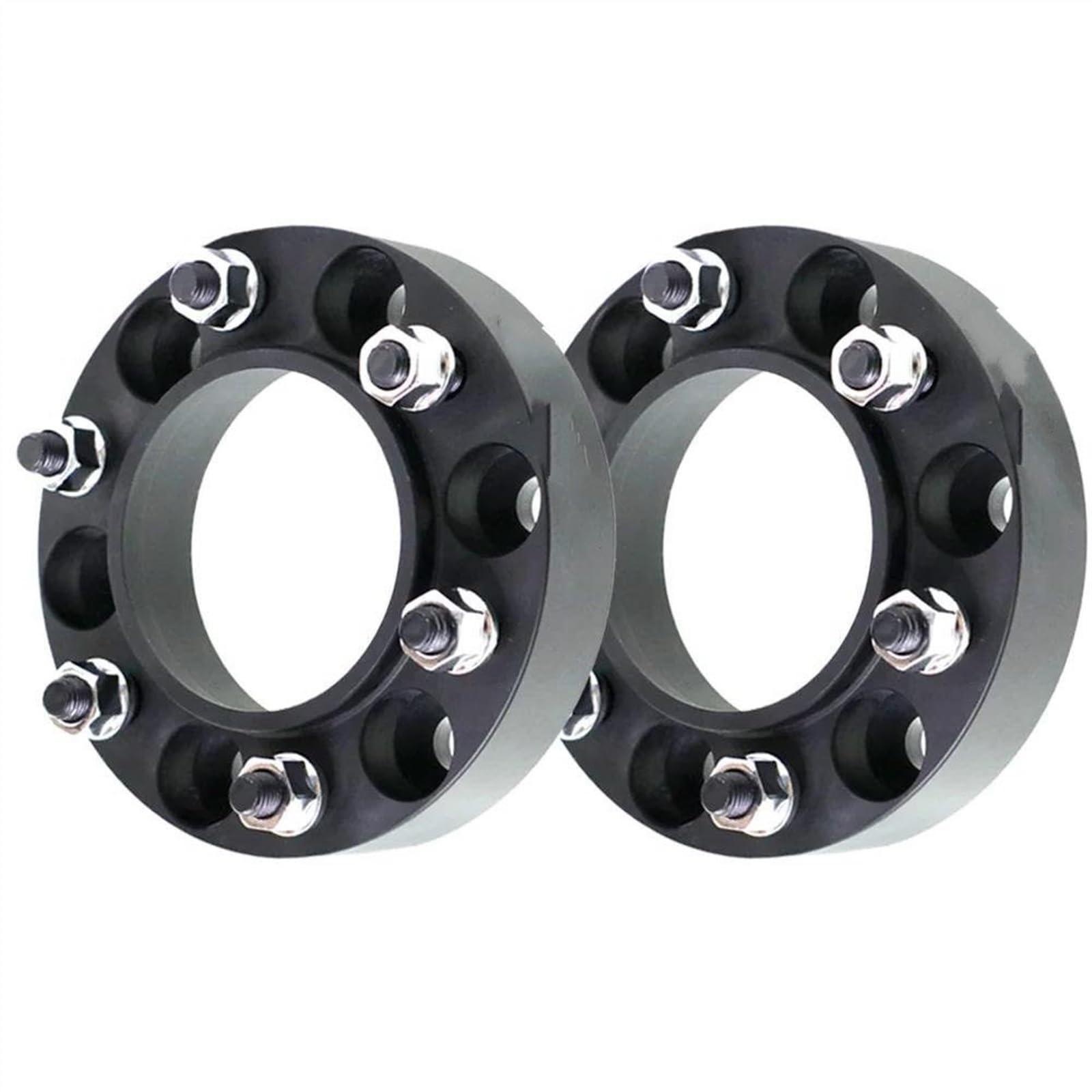 Kompatibel Mit Toyota Für Hilux Auto Hubcentric Rad Spacer Adapter PCD 6x139,7 CB 106,1 Räder Spacer Dekoration Teile Auto-Rad-Distanzscheiben(Black,30mm) von HBIS