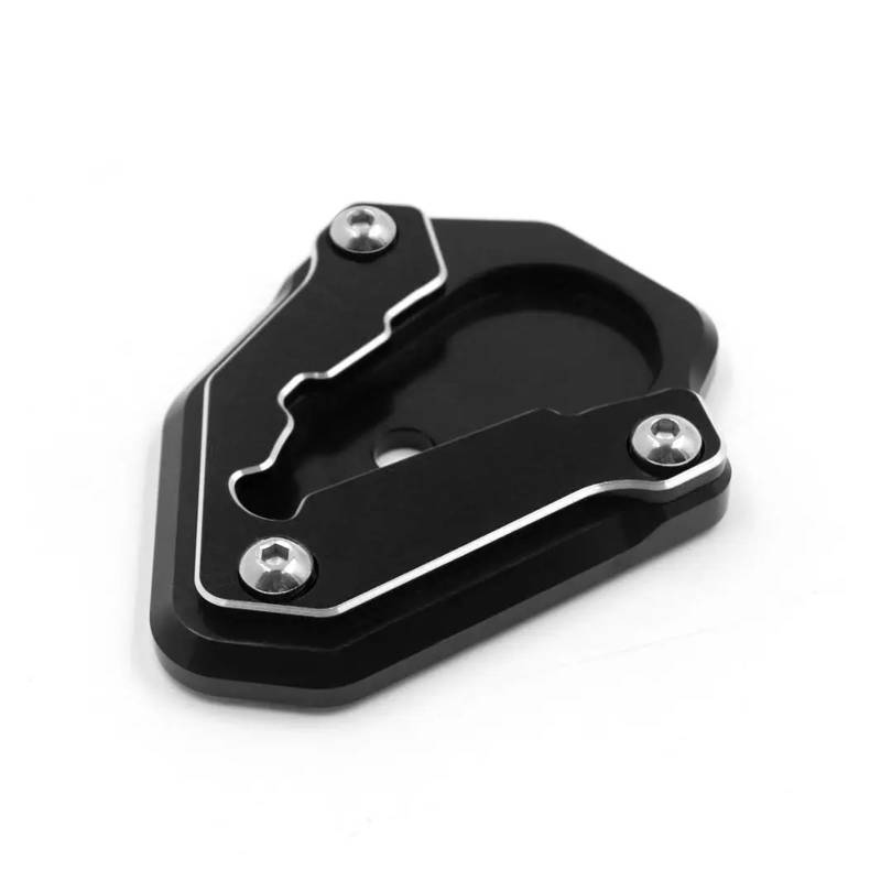 Für D&ucati 848 1098 1198 Motorrad CNC Kickstand Fuß Seitenständer Verlängerung Pad Stützplatte Vergrößern Ständer(Noir) von HBJzxlOK