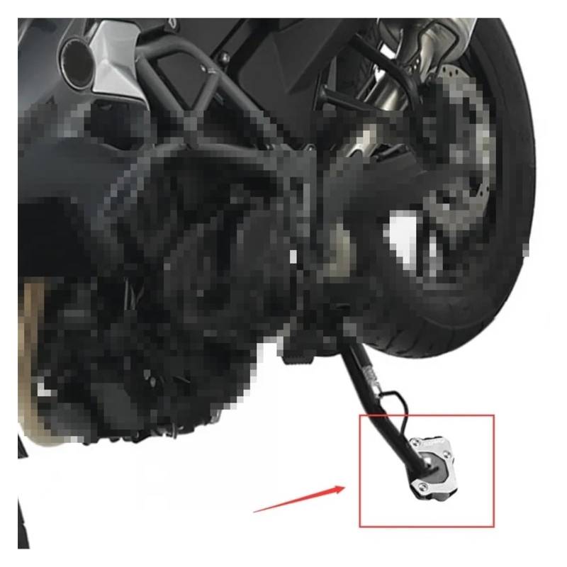 Für F700GS 2012-2021 Motorrad Fuß Seite Stand Platte Pad Kickstand Enlarger Unterstützung Verlängerung von HBJzxlOK