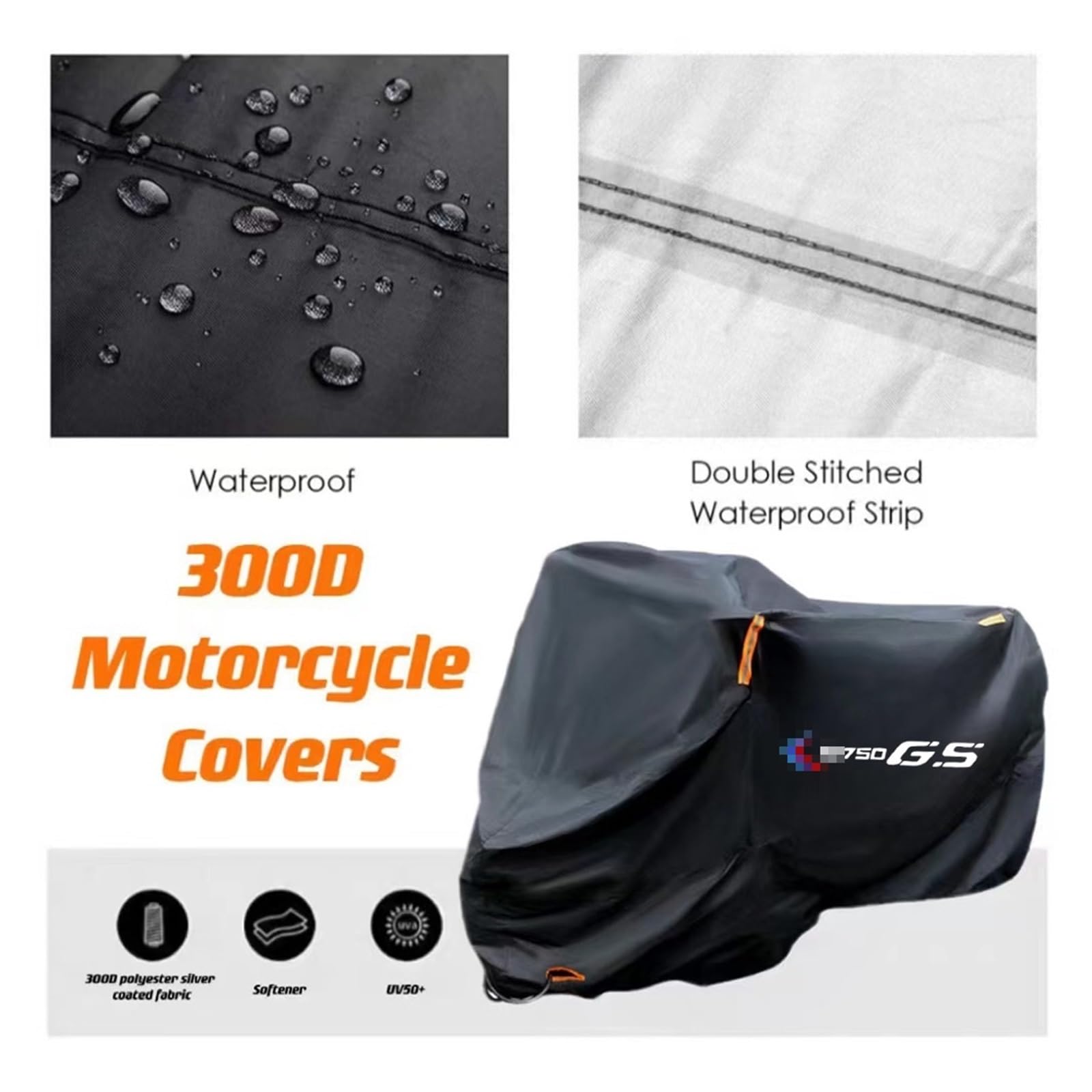 Für F750GS F750gs F750 GS Dicke 300D Motorrad Regen Abdeckung wasserdichte Outdoor Schutz Staub Abdeckung(M) von HBJzxlOK