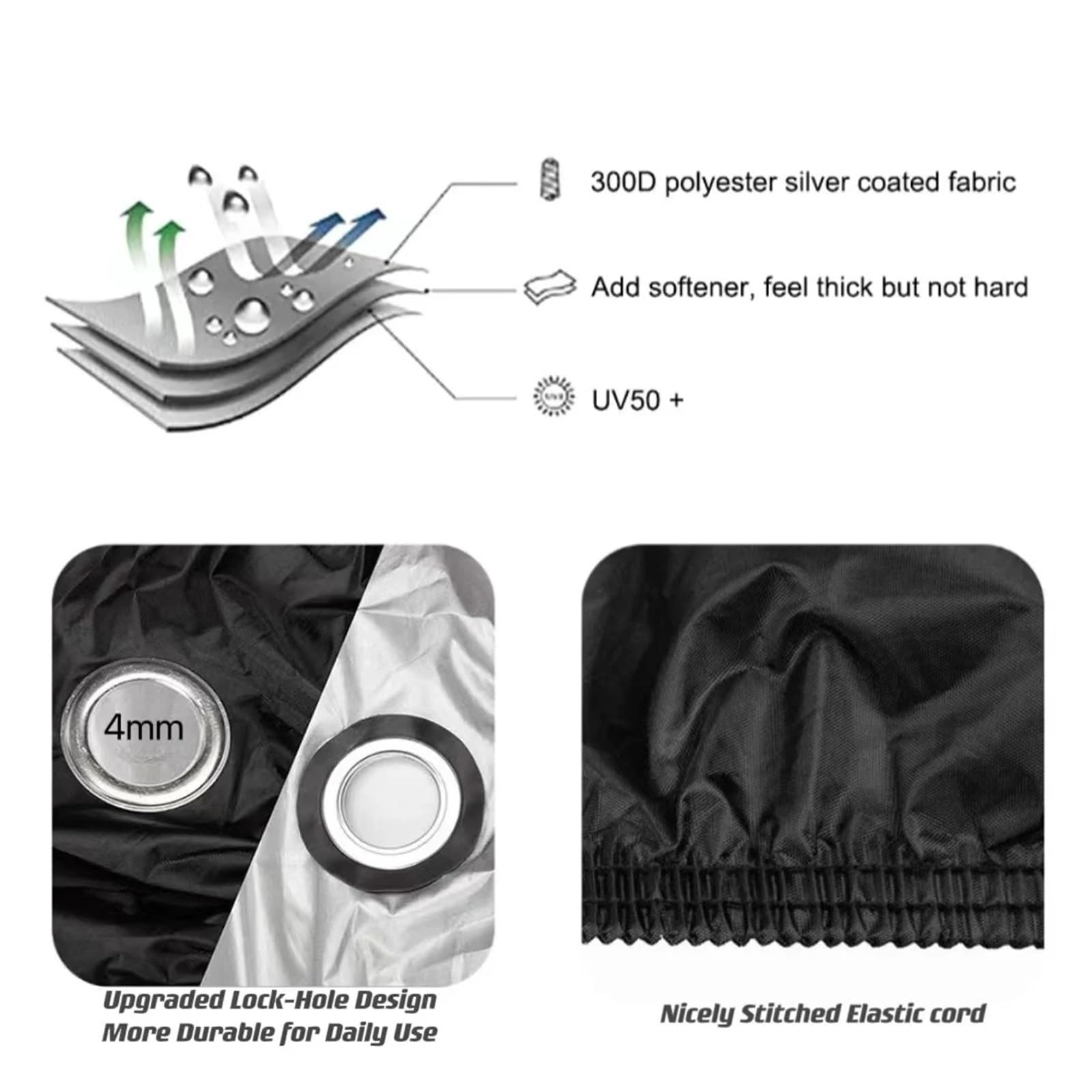 Für F800GS F800 GS F800gs Dicke 300D Motorrad Regen Abdeckung wasserdichte Outdoor Schutz Staub Abdeckung(M) von HBJzxlOK