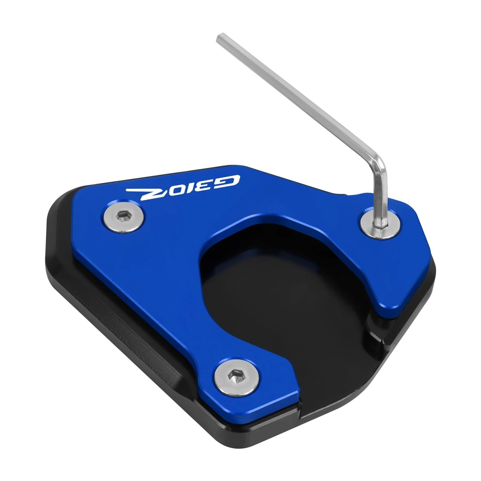 Für G310GS G 310GS G 310 GS 2017-2023 Motorrad CNC Kickstand Verlängerung Platte Fuß Seite Stehen Vergrößern Pad(1 blue 22-23) von HBJzxlOK