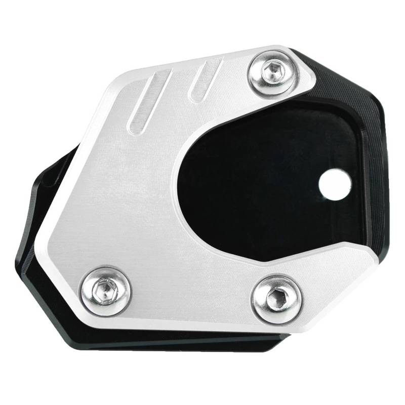 Für H&ONDA CB300R CB400X CBR500R CB500F CB500X CBR650R CB650R Motorrad Kickstand Verlängerung Fuß Seitenständer Vergrößerungsplatte Pad(Silver) von HBJzxlOK