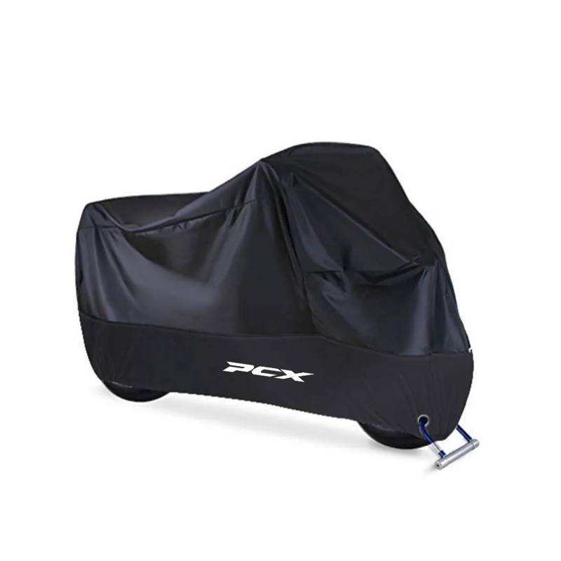 Für H&ONDA PCX 125 PCX 150 160 Regenschutz, wasserdicht, staubdicht, Outdoor-Motorradabdeckung, verschleißfestes Stoffzubehör(2XL for 210-220cm) von HBJzxlOK