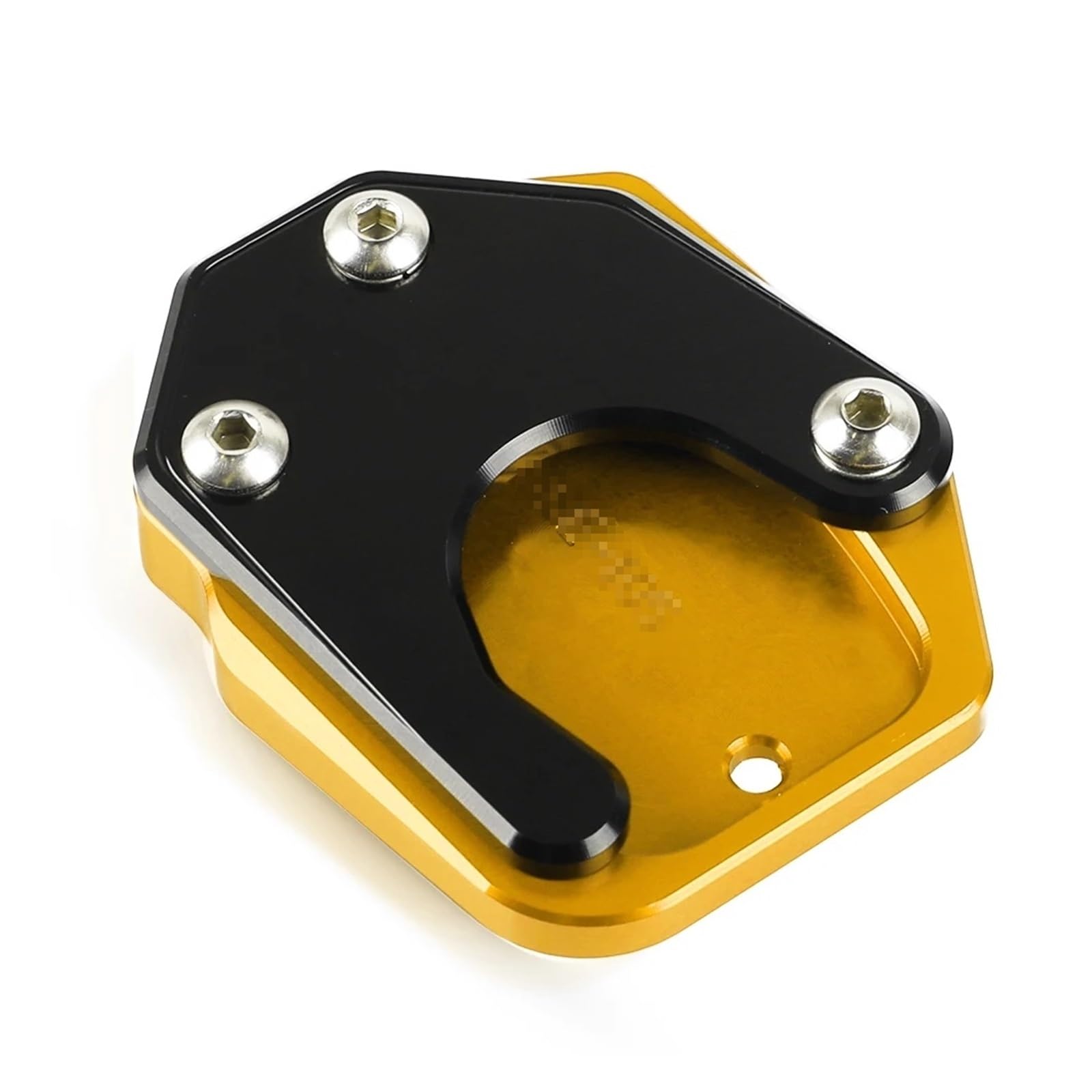 Für H&ONDA XLV 600 650 700 Für TRANSALP Für DOMINATOR NX 650 FMX 650 Motorrad Fußseitenständer Pad Platte Kickstand Enlarger Extension CB500X(Gold black) von HBJzxlOK