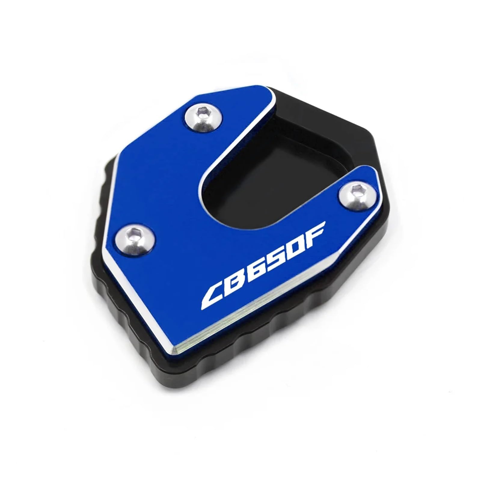 Für H&onda CB650F CBR650F CB500F CB500X NC700D Motorrad CNC Kickstand Enlarger Support Pad Platte Fußseitenständerverlängerung(Blue) von HBJzxlOK