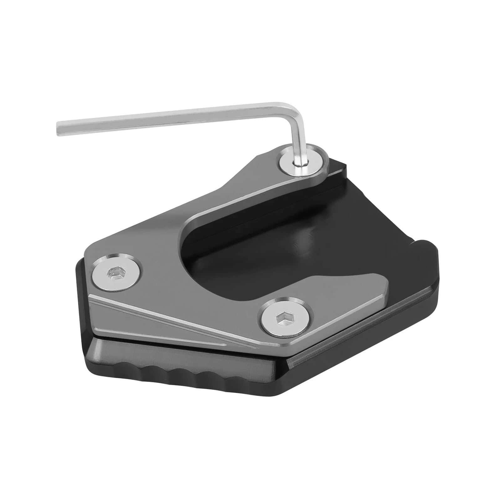 Für H&onda Für FORZA 350 300 NSS350 2021-2024 Motorrad Fußseitenständer Vergrößern Platte Kickstand Extension Pad(Titanium) von HBJzxlOK