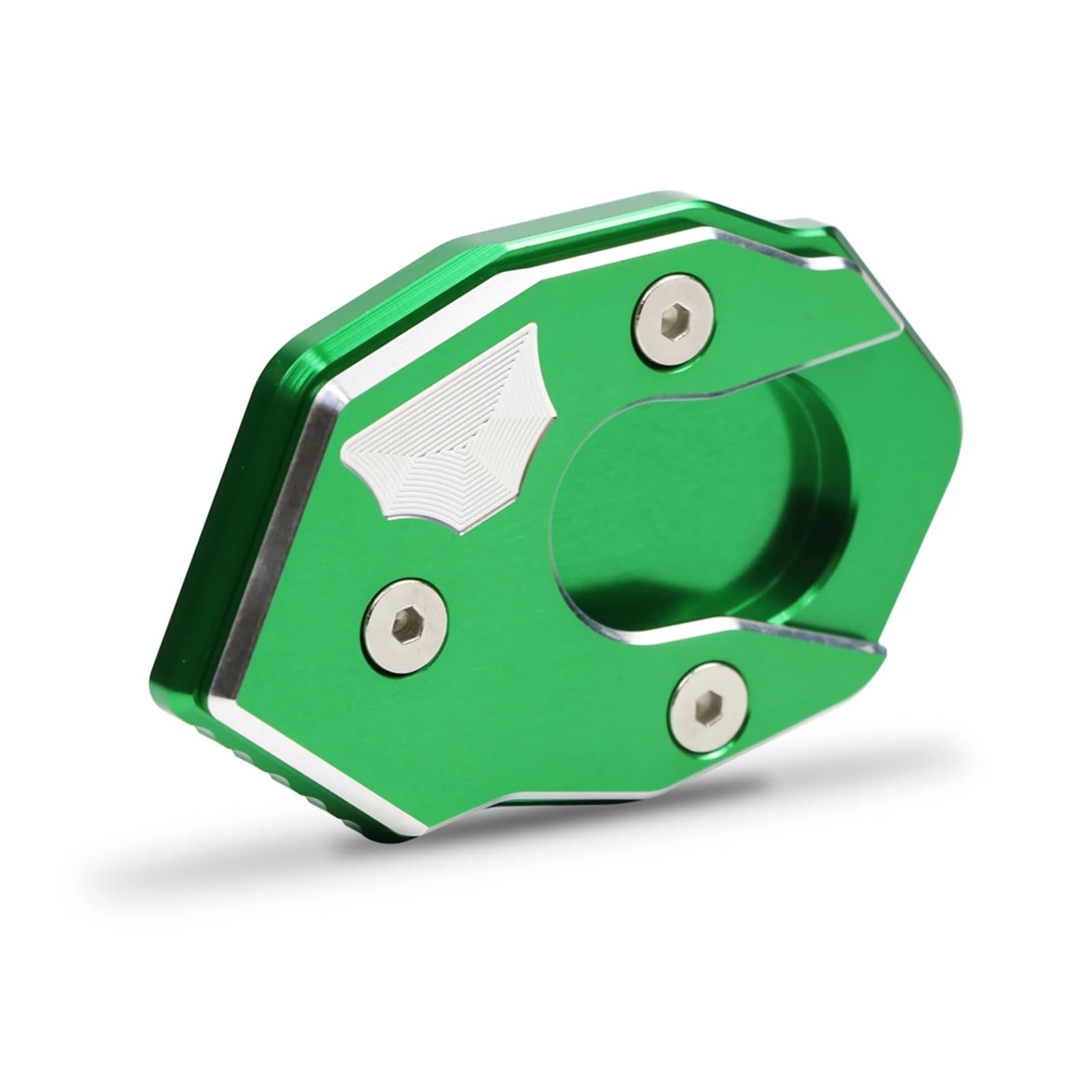 Für K&awasaki Z300 Z300 Motorrad CNC Kickstand Fuß Seitenständer Verlängerung Pad Stützplatte Vergrößern Ständer(Green) von HBJzxlOK