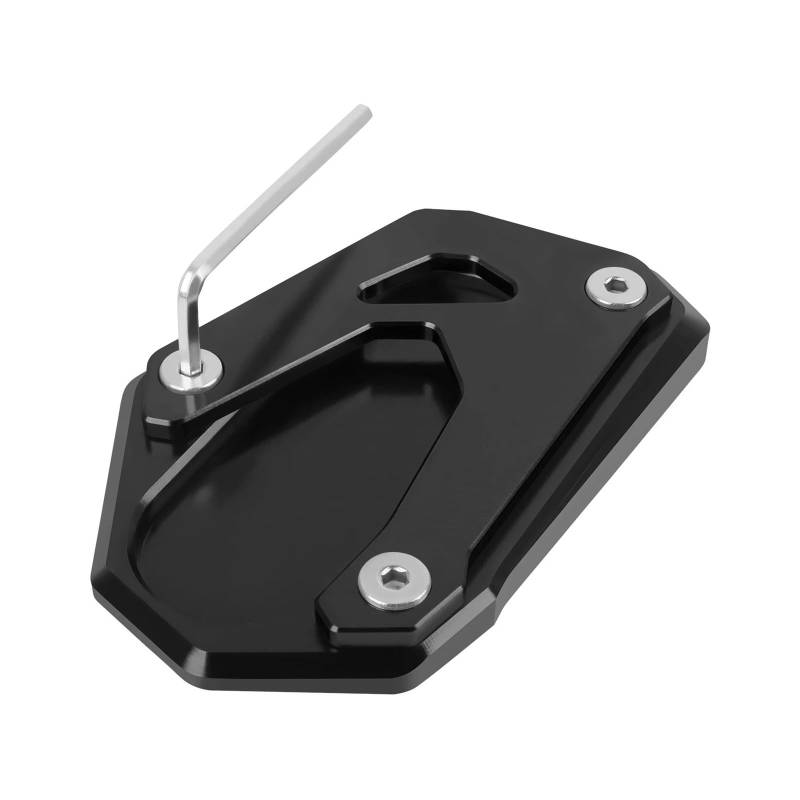 Für S&uzuki GSX-8S GSX8S GSX 8S 2023 2024 Motorrad CNC Kickstand Fuß Seitenständer Verlängerung Vergrößerer Stützplatte Pad(Noir) von HBJzxlOK