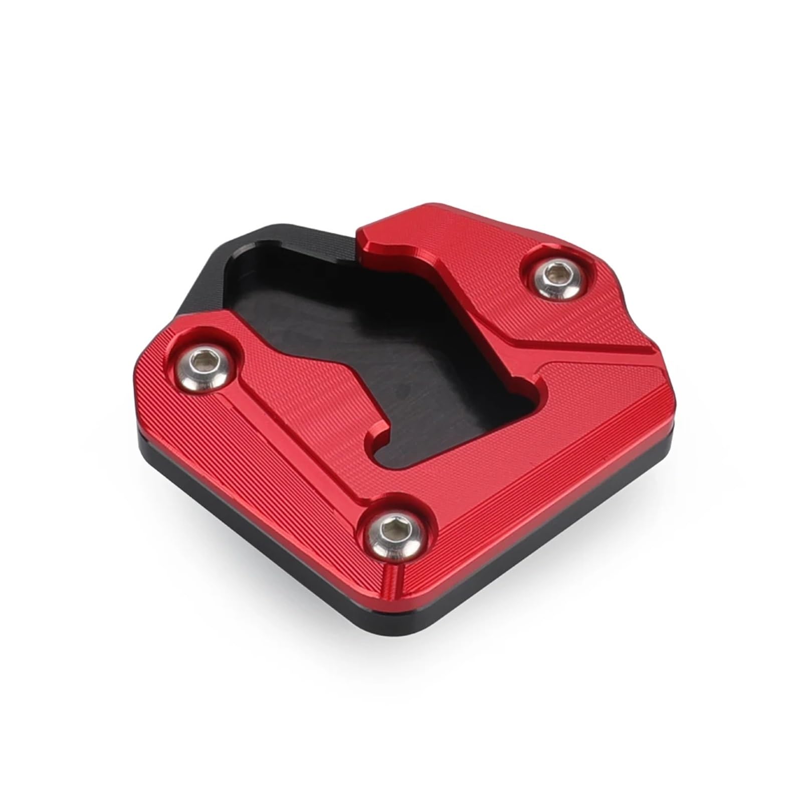 Für S&uzuki GSXR1300 GSX1300RR Für Hayabusa 1300 2021-2024 Motorrad Kickstand Fuß Seitenständer Pad Platte Vergrößerer Basisstütze(Red) von HBJzxlOK