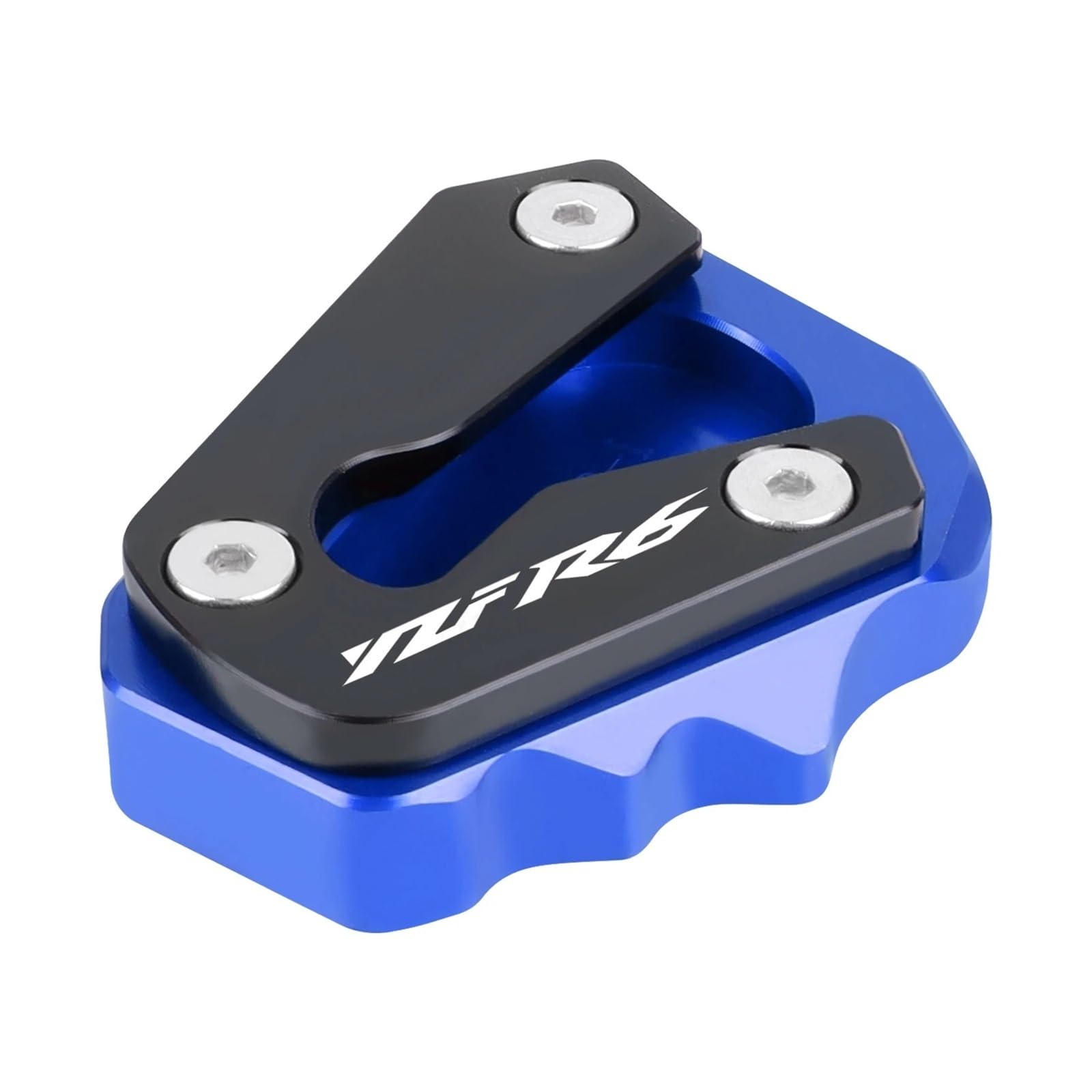 Für Y&AMAHA YZFR6 YZF R6 YZF-R6 YZF600 2020-2023 Motorrad CNC Kickstand Fuß Seitenständer Verlängerung Pad Stützplatte(Blue) von HBJzxlOK