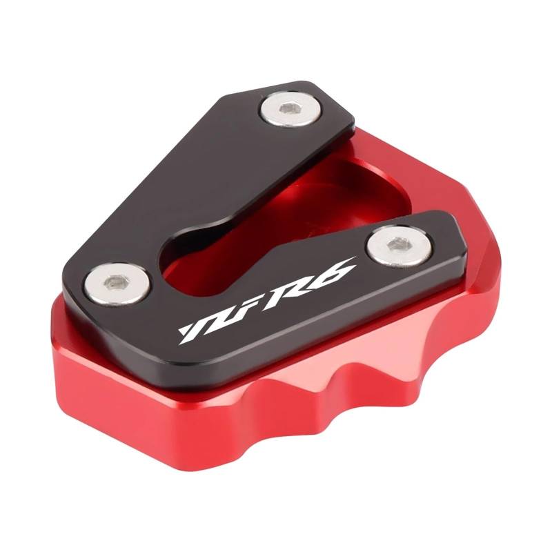 Für Y&AMAHA YZFR6 YZF R6 YZF-R6 YZF600 2020-2023 Motorrad CNC Kickstand Fuß Seitenständer Verlängerung Pad Stützplatte(Red) von HBJzxlOK