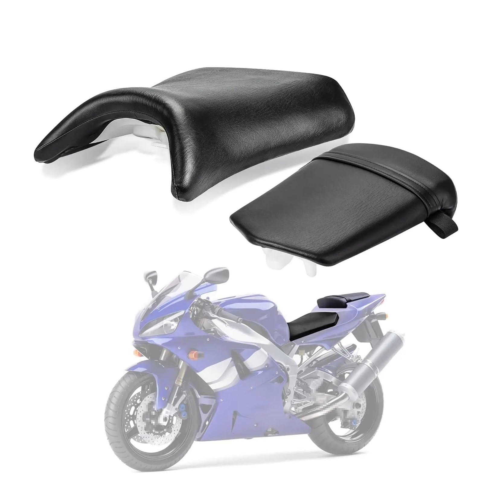 HBJzxlOK Für Y&amaha YZF R1 2000 2001 Motorrad Vorderfahrer Fahrer Hinten Beifahrersitz Soziuskissen von HBJzxlOK