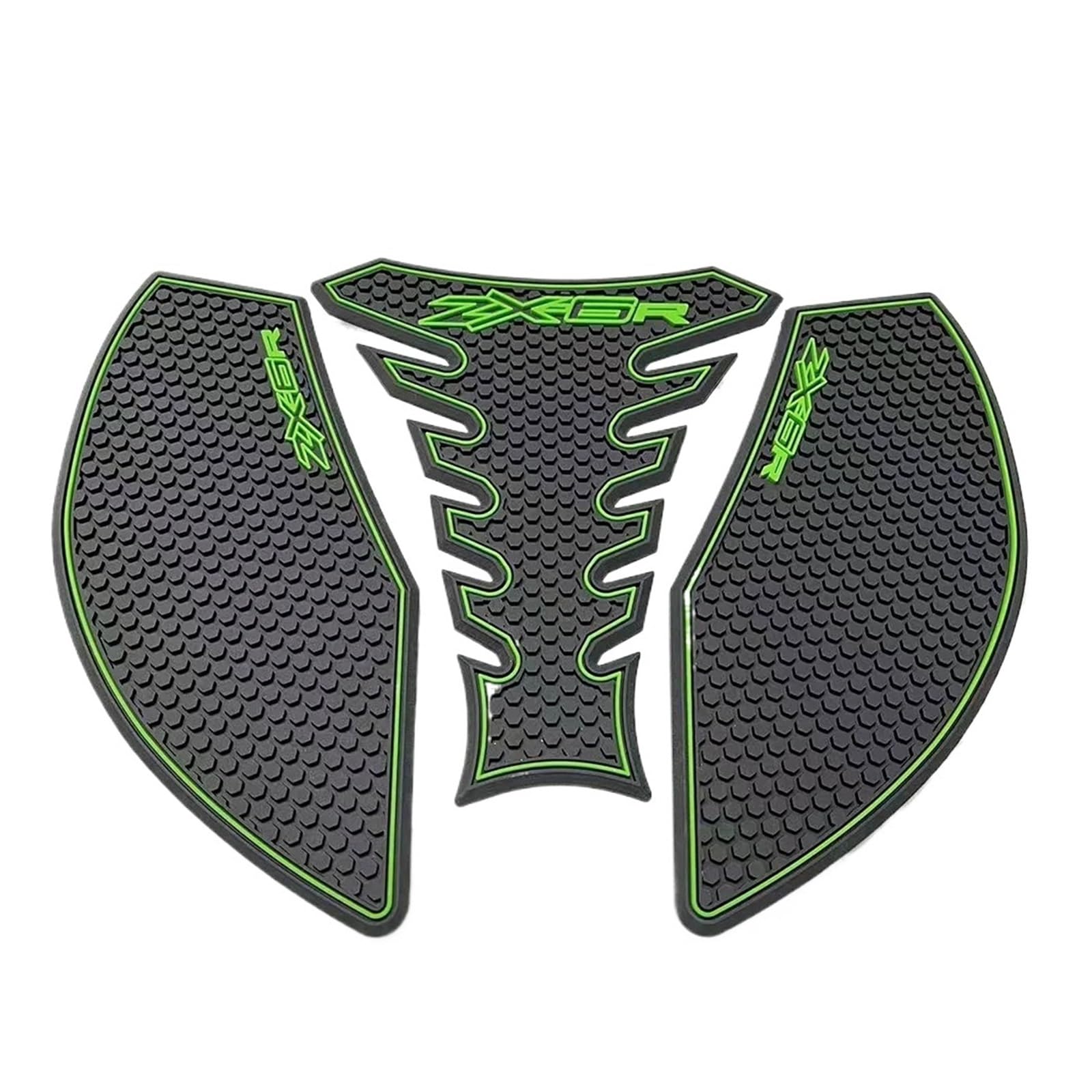 HBJzxlOK Motorrad Tankpad Für K&awasaki ZX-6R Zx6r 2019–2024 Motorrad-Kraftstofftankschutz, Anti-Rutsch-Matte, Kraftstoffeinfüllstutzen, seitliches Kniepolster, Traktion von HBJzxlOK