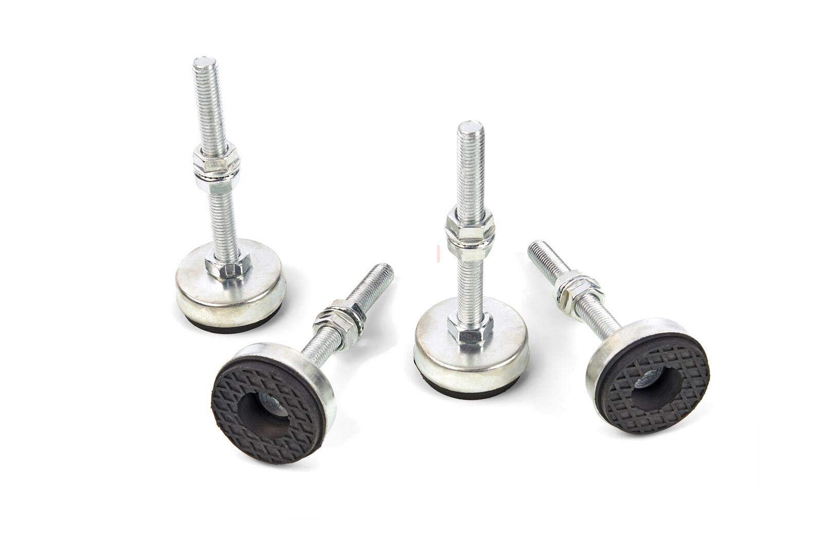 HBM 4-teiliges Set Nivellierfüße M12-Gewinde - 125 kg pro Stück von HBM