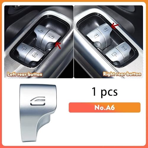 Glasheber-Taste Controller für/Fit for Mercedes W206 W254 W214 Auto Power Fenster Schalter Taste Abdeckung Kappe for Benz CE GLC Klasse Coupe C200 e260 GLC300 2069008815(No.10) von HBUXGF