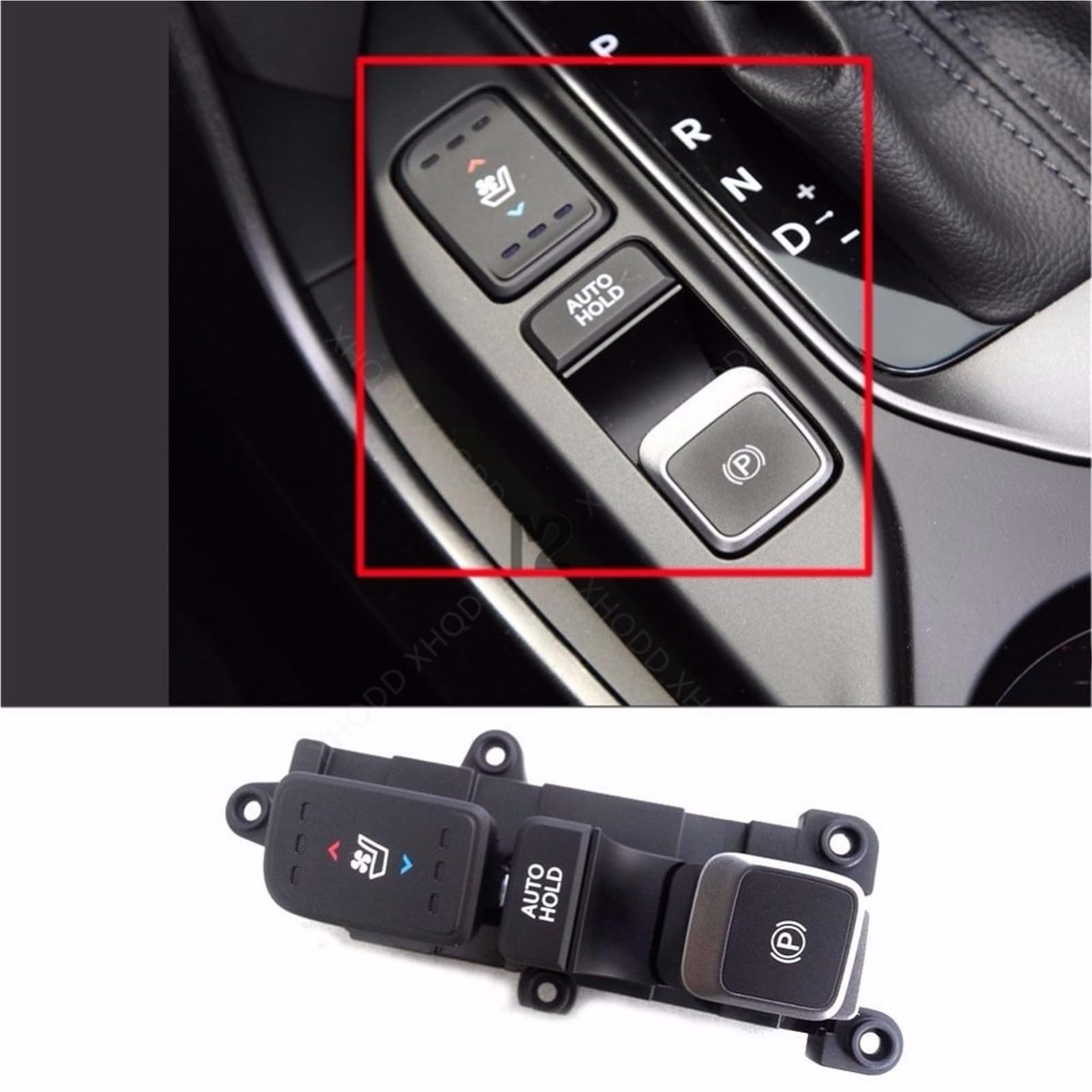 Glasheber-Taste Controller für 933102W315 Original Original Feststellbremse Heizung Fensterschalter OEM-Teile/Passend for Hyundai 2013 2014 2015 Santa Fe DM 933102W3154X von HBUXGF