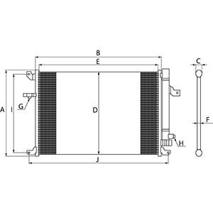 Kondensator, Klimaanlage HC-Cargo 260076 von HC-Cargo