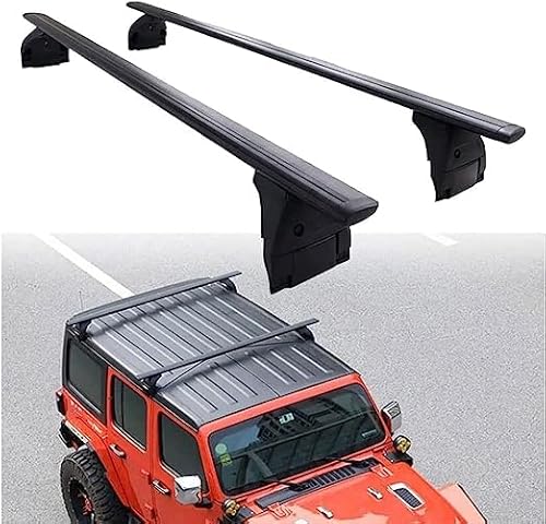 2 Stück Auto Dachträger für Jeep Wrangler JL JK 2007-2021, Top Crossbar Dachregal RelingträGer ZubehöR von HCELET