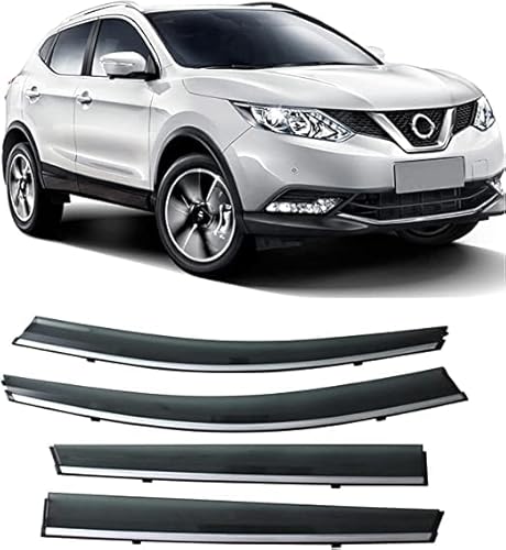 4 Stück Auto Windabweiser Regenabweiser für Nissan Qashqai J11 2016-2021, Autofenster Regenschutz Sonnenschutz von HCELET