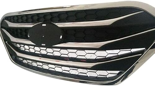 Auto Kühlergrill für Hyundai Ix35 2009-2015, Grill Schwarz Glänzend Doppel-Lamellen Grill Front Doppel Rippen Grill Kühlergrill Links Rech von HCELET