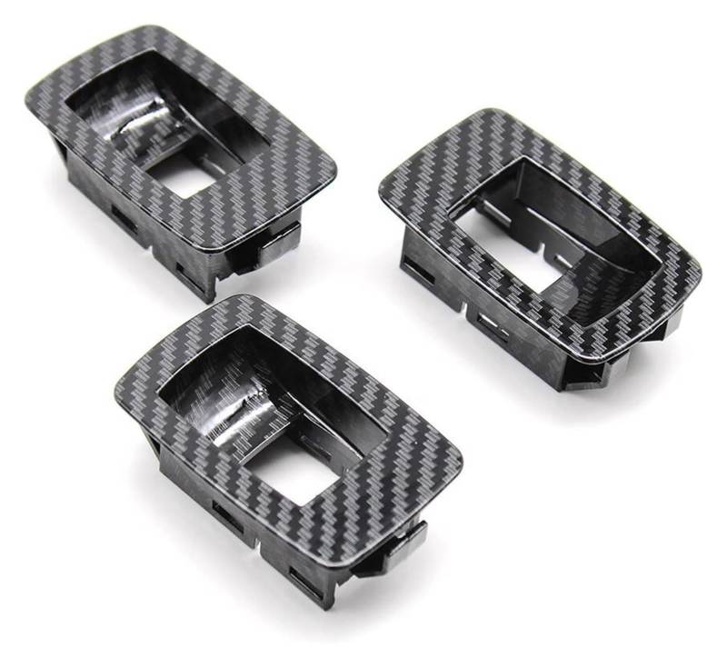 Autotürgriff Innenraum Für 3er E90 E91 316 318 320 325 328i Auto-Innenverkleidung Türzuggriffabdeckung(3pcs Small Panel Set) von HCKCLMBMZW