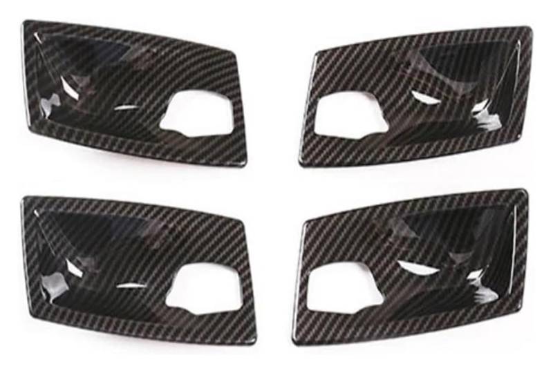 Autotürgriff Innenraum Für 5 Series E60 2004-2010 Auto-Innentürgriffschalenrahmen-Schutzabdeckung(04-06 Carbon Texture) von HCKCLMBMZW