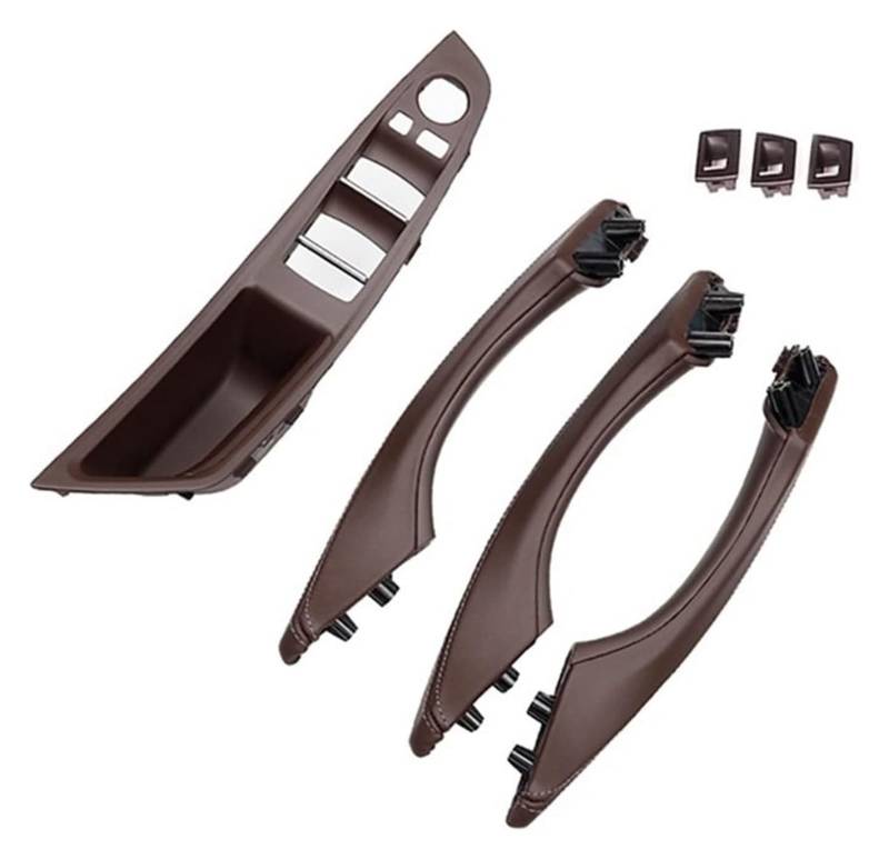 Autotürgriff Innenraum Für 5er F10 F11 F18 520i 525i 528i 530i 2010-2017 LHD Lederarmlehne Innentürgriff Montageplatte Pull Trim(Mocha) von HCKCLMBMZW