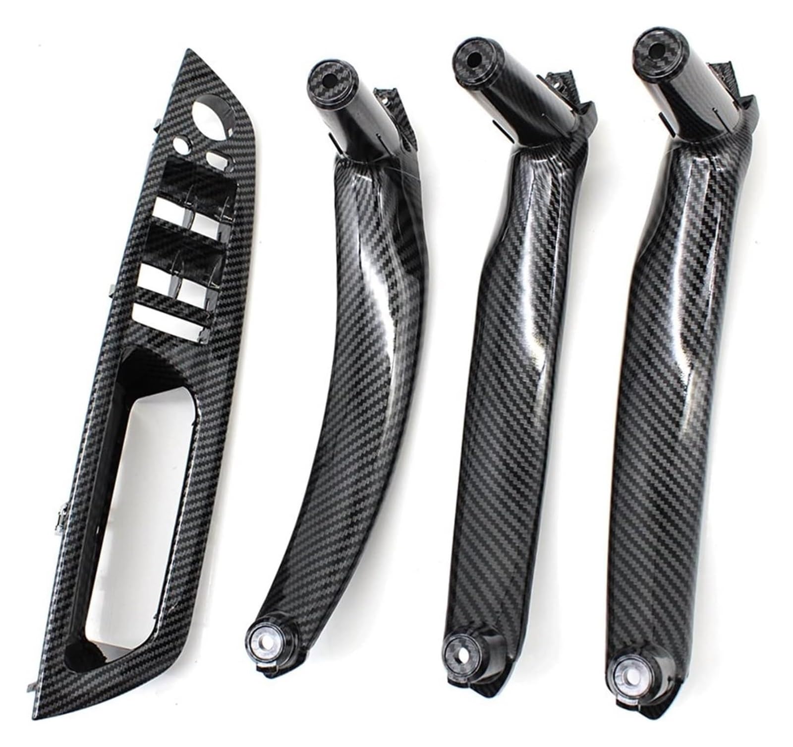 Autotürgriff Innenraum Für X5 X6 E70 E71 E72 2007-2013 LHD RHD Innentür Armlehne Abdeckung Pull Griff Ersatz(Set Carbonfiber Lhd) von HCKCLMBMZW