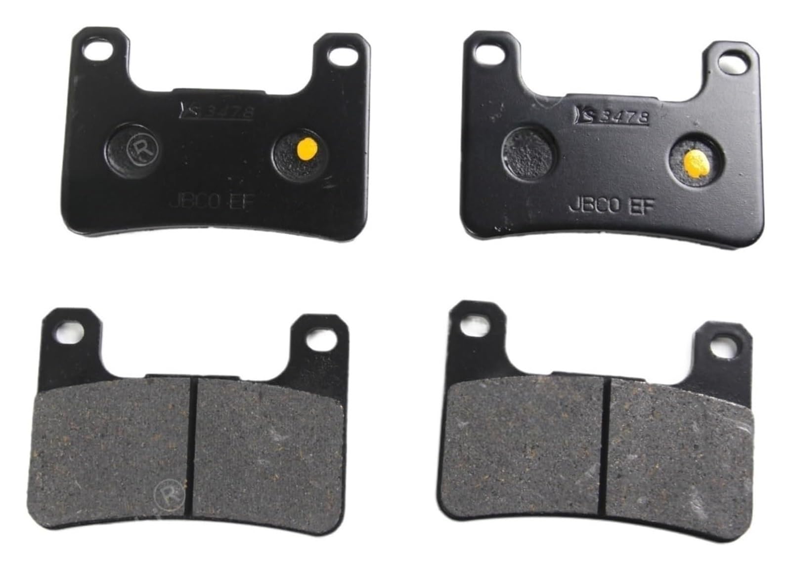 HCKCLMBMZW Motorrad-Bremsbeläge Für KAWA&SAKI ZX10R ZX 1000 2011-2015 Für NI&NJA 2012 2013 Motorscheibenrotoren Vorne Hinten Bremsbeläge(2 Pair Rear Pads) von HCKCLMBMZW