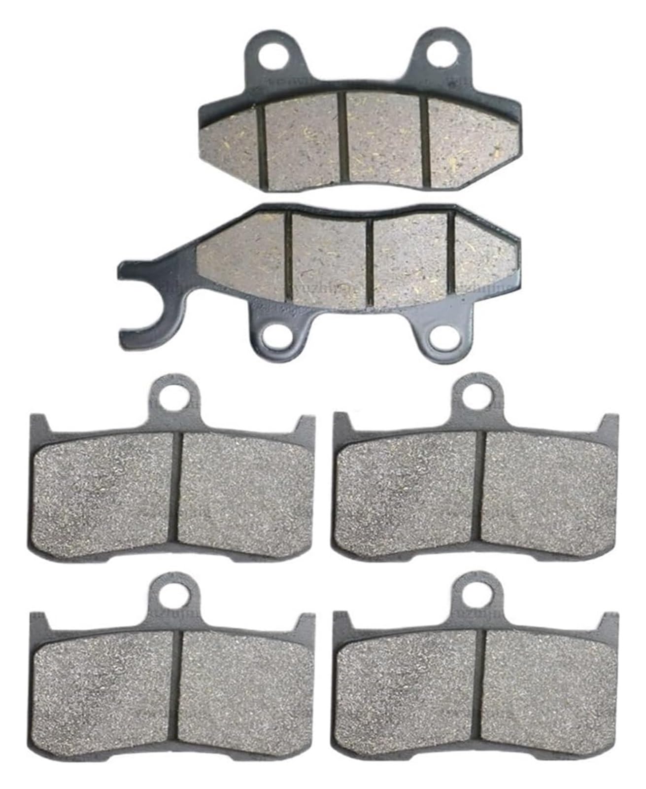 HCKCLMBMZW Motorrad-Bremsbeläge Für TR&IUMPH Tiger 1050 (07–12) Sport 1050 (09–12) Bremsbacken-Set Vorne Und Hinten(Carbon Front Left) von HCKCLMBMZW