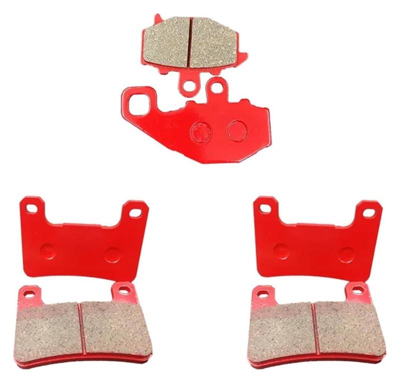 Motorrad-Bremsbeläge Für KAWA&SAKI Z1000 ZR1000 Für Ni&nja 1000 ABS 2010-14 ZX1000G ZX10R ZX1000 Motorrad Vorne Und Hinten Bremsbeläge Kit(Front and Rear Pads) von HCKCLMBMZW