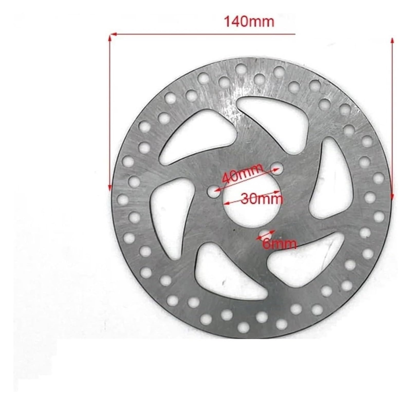 Motorrad-Bremsbeläge Für M&ini Moto ATV Quad Dirt Pocket Bike Gas Scooter Vorne Hinten Scheibenbremssattel Pads Bremsscheibe(4PCS-PADS) von HCKCLMBMZW