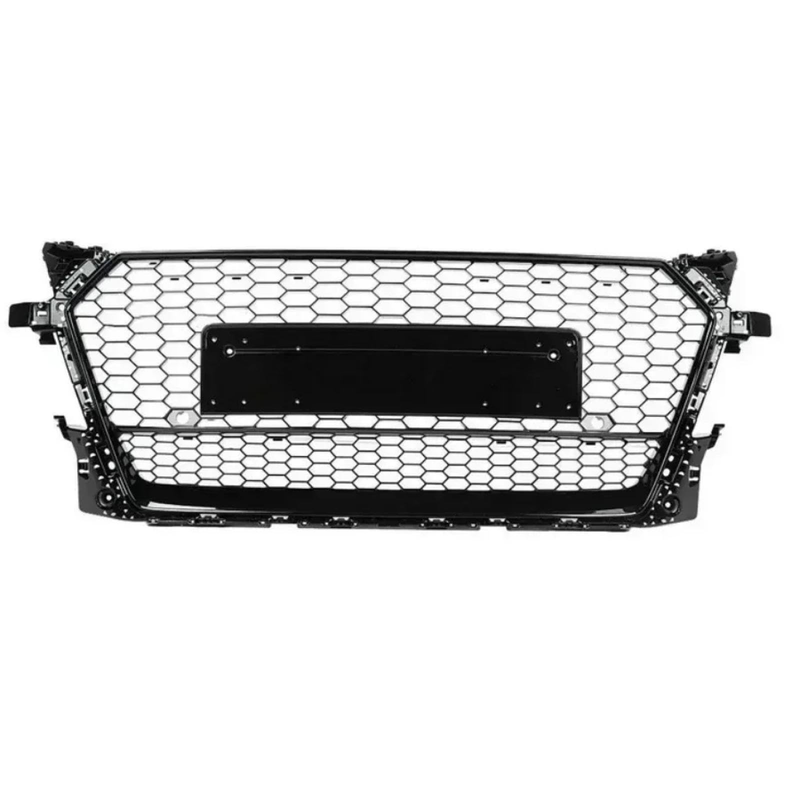 HCPAF Front Sport Hex Mesh Honeycomb Hood Grill Black Compatible with Audi TT/TTS 8S Gloss Black Compatible With TTRS Style 2015 2016 2017 2018 Car Styling A von HCPAF