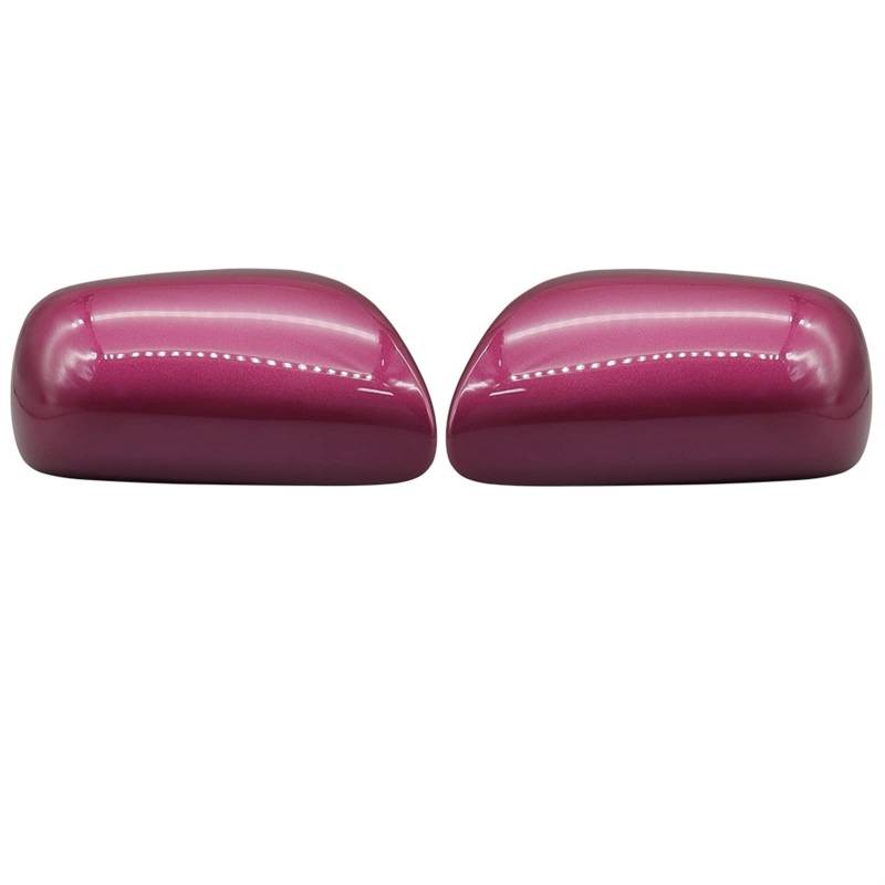 HCPGBGLBTF 2 Stücke Autotür Rückspiegel Abdeckkappe Fit for Toyota Fit for Yaris P90 Hatchbck Genral Modell 2008-2013 Außenspiegel Shell Gehäuse Lackiert Rückspiegel(Purple LH RH) von HCPGBGLBTF