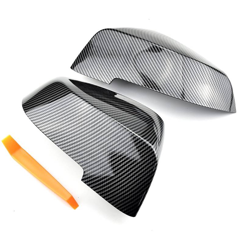 HCPGBGLBTF Seitenflügel Rückspiegel Abdeckkappe passend for BMW 5er 6er 7er F01 F02 F03 F04 F06 F07 F10 F11 F12 F13 Carbon Black Hochwertige Typen Rückspiegel(Carbon fiber pattern) von HCPGBGLBTF