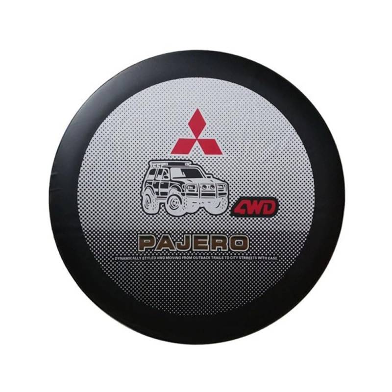 Auto Reserveradabdeckung für Mitsubishi Pajero IV 2006-2021,Ersatzradabdeckung Wasserdicht Staubdicht Autoreifenabdeckung Aufbewahrungstasche Ersatzreifen Schutz Reifencover Zubehör,16inch von HCXYSZLB