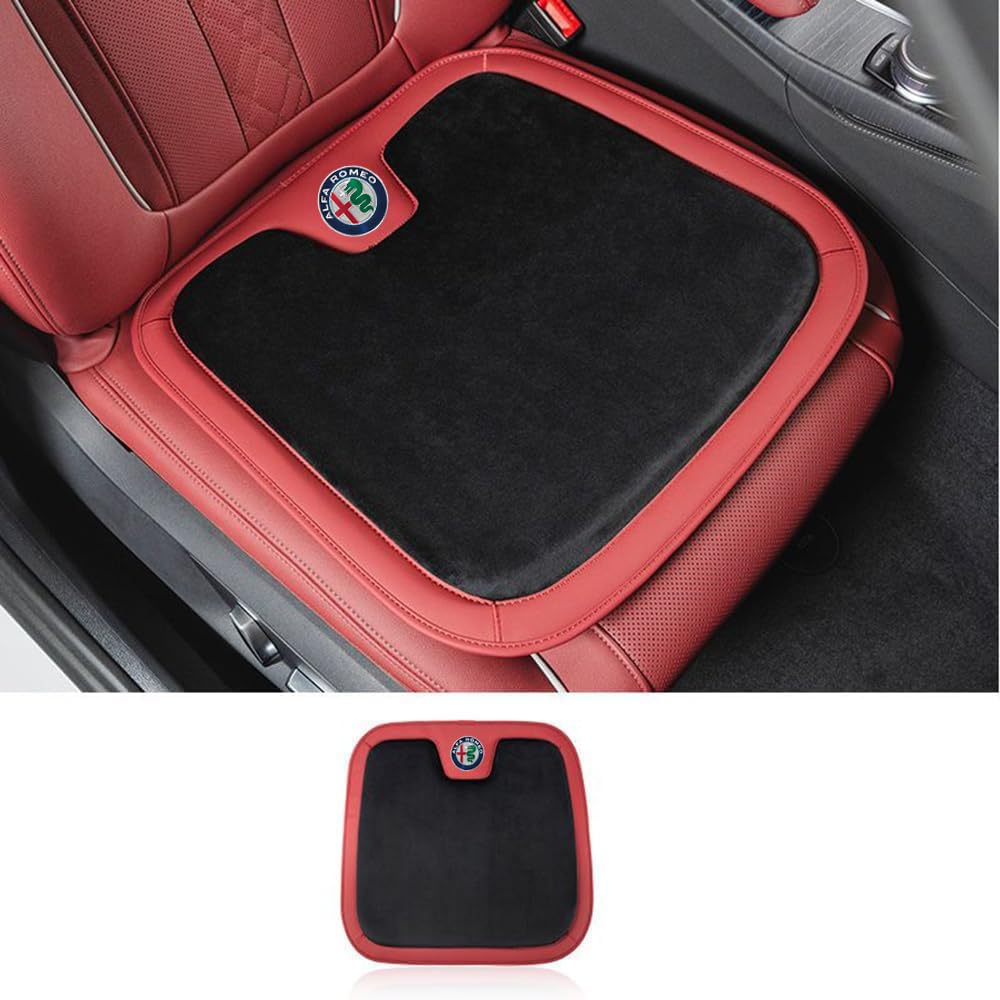 HCXYSZLB Auto Sitzbezüge Sets für Alfa Romeo Giulia Stelvio MiTo Giulietta Tonale 147 156 159, Winter Warme Sitzbezug Autositzbezüge Dicken Auto Sitzauflage Sitzschoner Sitzauflagen Innenraum Zubehör von HCXYSZLB