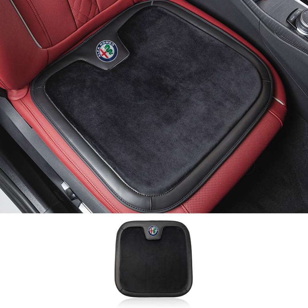 HCXYSZLB Auto Sitzbezüge Sets für Alfa Romeo Giulia Stelvio MiTo Giulietta Tonale 147 156 159, Winter Warme Sitzbezug Autositzbezüge Dicken Auto Sitzauflage Sitzschoner Sitzauflagen Innenraum Zubehör von HCXYSZLB