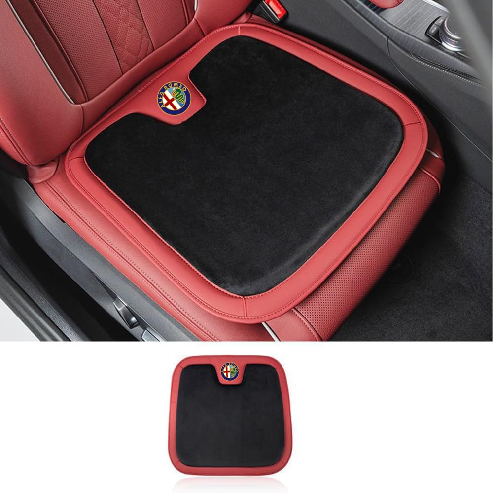 HCXYSZLB Auto Sitzbezüge Sets für Alfa Romeo Mito 147 156 159 166 Giulietta Spider Stelvio, Winter Warme Sitzbezug Autositzbezüge Dicken Auto Sitzauflage Sitzschoner Sitzauflagen Innenraum Zubehör von HCXYSZLB