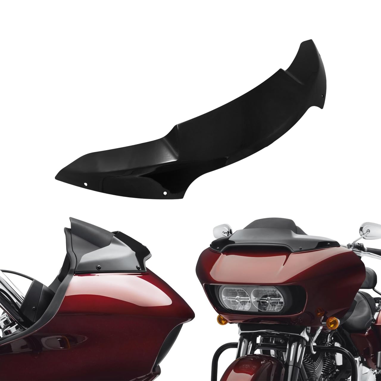 HCmotorku Windschutzscheibe vorne 4 Zoll für Harley Touring Road Glide FLTRUSE FLTRU FLTRXS FLTRX 2015-2017 von HCmotorku